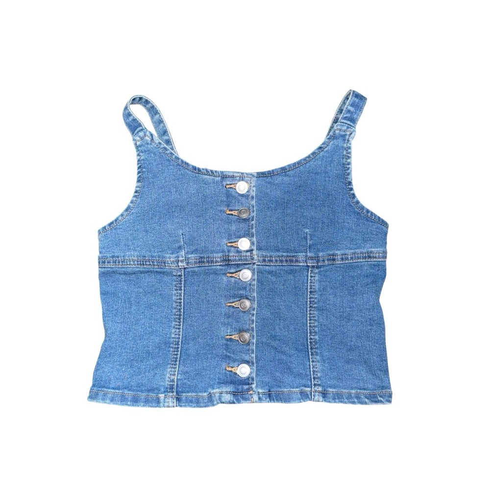 Tween Diva denim button vest size 10 - Picture 2 of 7